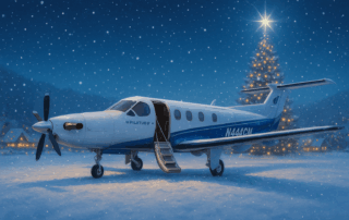 flying private at christmas